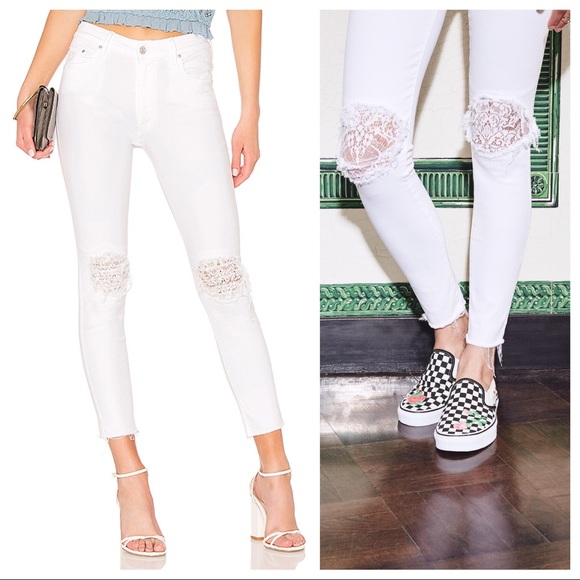 mother jeans lace
